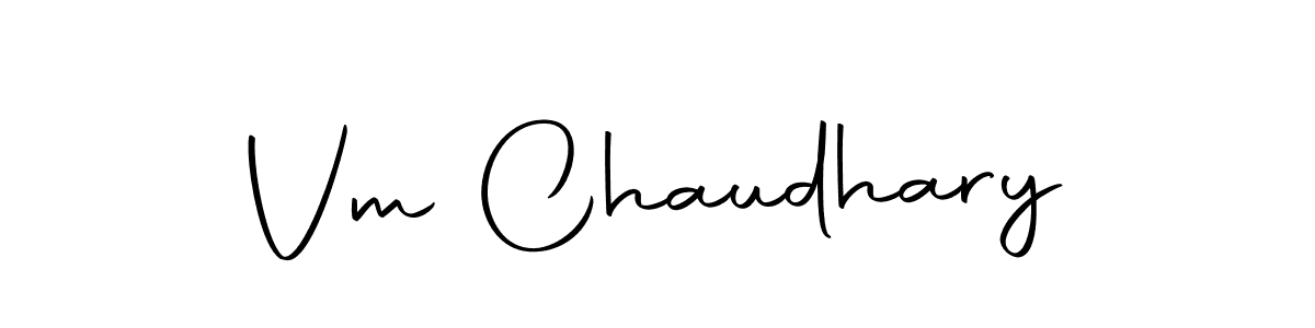 Vm Chaudhary stylish signature style. Best Handwritten Sign (Autography-DOLnW) for my name. Handwritten Signature Collection Ideas for my name Vm Chaudhary. Vm Chaudhary signature style 10 images and pictures png