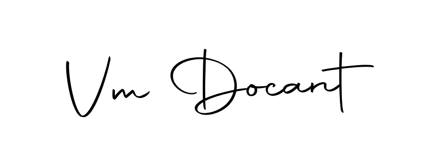 You should practise on your own different ways (Autography-DOLnW) to write your name (Vm Docant) in signature. don't let someone else do it for you. Vm Docant signature style 10 images and pictures png