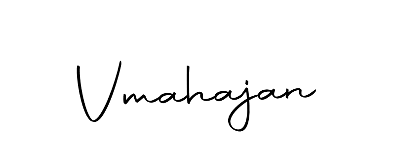 Make a beautiful signature design for name Vmahajan. With this signature (Autography-DOLnW) style, you can create a handwritten signature for free. Vmahajan signature style 10 images and pictures png