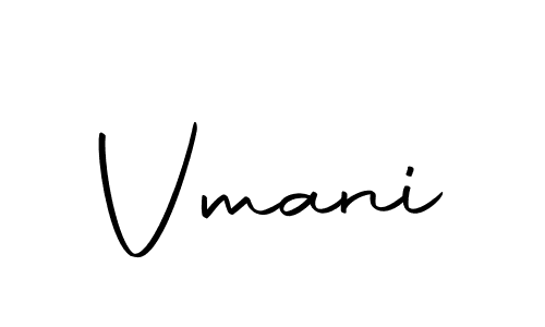 Use a signature maker to create a handwritten signature online. With this signature software, you can design (Autography-DOLnW) your own signature for name Vmani. Vmani signature style 10 images and pictures png