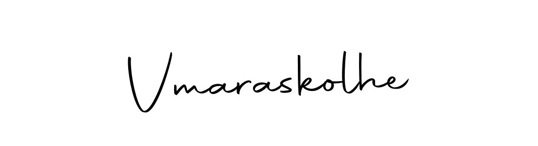 Design your own signature with our free online signature maker. With this signature software, you can create a handwritten (Autography-DOLnW) signature for name Vmaraskolhe. Vmaraskolhe signature style 10 images and pictures png