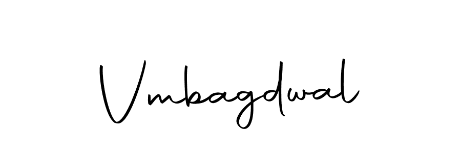 Create a beautiful signature design for name Vmbagdwal. With this signature (Autography-DOLnW) fonts, you can make a handwritten signature for free. Vmbagdwal signature style 10 images and pictures png