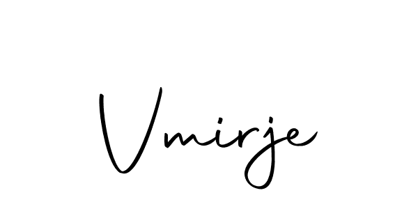 Use a signature maker to create a handwritten signature online. With this signature software, you can design (Autography-DOLnW) your own signature for name Vmirje. Vmirje signature style 10 images and pictures png