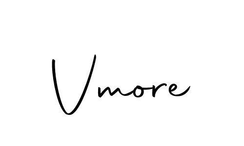 Create a beautiful signature design for name Vmore. With this signature (Autography-DOLnW) fonts, you can make a handwritten signature for free. Vmore signature style 10 images and pictures png