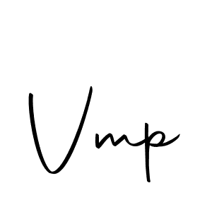 Design your own signature with our free online signature maker. With this signature software, you can create a handwritten (Autography-DOLnW) signature for name Vmp. Vmp signature style 10 images and pictures png