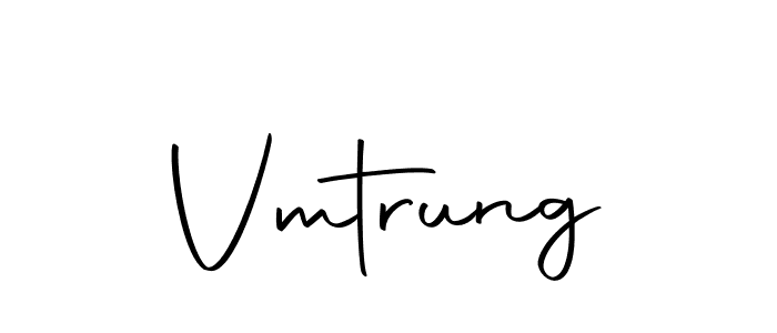 Use a signature maker to create a handwritten signature online. With this signature software, you can design (Autography-DOLnW) your own signature for name Vmtrung. Vmtrung signature style 10 images and pictures png