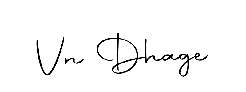 How to make Vn Dhage signature? Autography-DOLnW is a professional autograph style. Create handwritten signature for Vn Dhage name. Vn Dhage signature style 10 images and pictures png