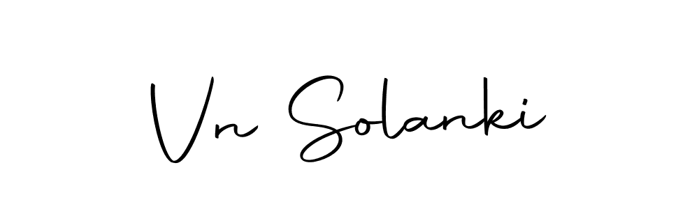 Make a beautiful signature design for name Vn Solanki. With this signature (Autography-DOLnW) style, you can create a handwritten signature for free. Vn Solanki signature style 10 images and pictures png