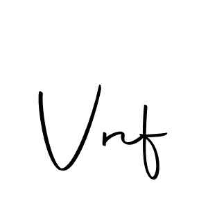 Use a signature maker to create a handwritten signature online. With this signature software, you can design (Autography-DOLnW) your own signature for name Vnf. Vnf signature style 10 images and pictures png