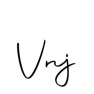 How to make Vnj signature? Autography-DOLnW is a professional autograph style. Create handwritten signature for Vnj name. Vnj signature style 10 images and pictures png