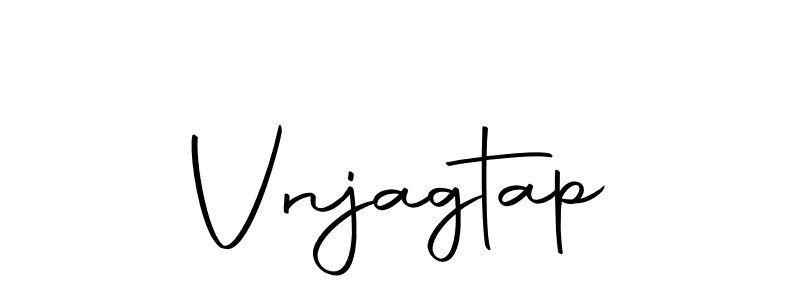 Design your own signature with our free online signature maker. With this signature software, you can create a handwritten (Autography-DOLnW) signature for name Vnjagtap. Vnjagtap signature style 10 images and pictures png