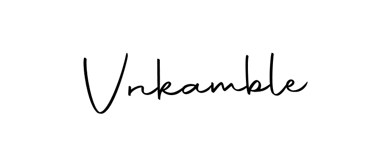 You should practise on your own different ways (Autography-DOLnW) to write your name (Vnkamble) in signature. don't let someone else do it for you. Vnkamble signature style 10 images and pictures png