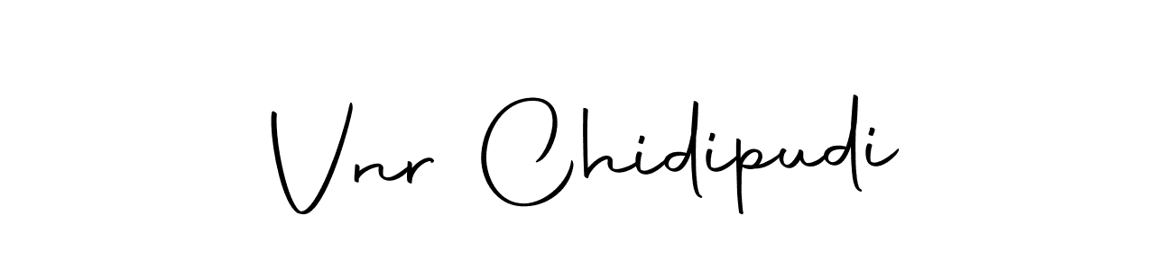 Design your own signature with our free online signature maker. With this signature software, you can create a handwritten (Autography-DOLnW) signature for name Vnr Chidipudi. Vnr Chidipudi signature style 10 images and pictures png