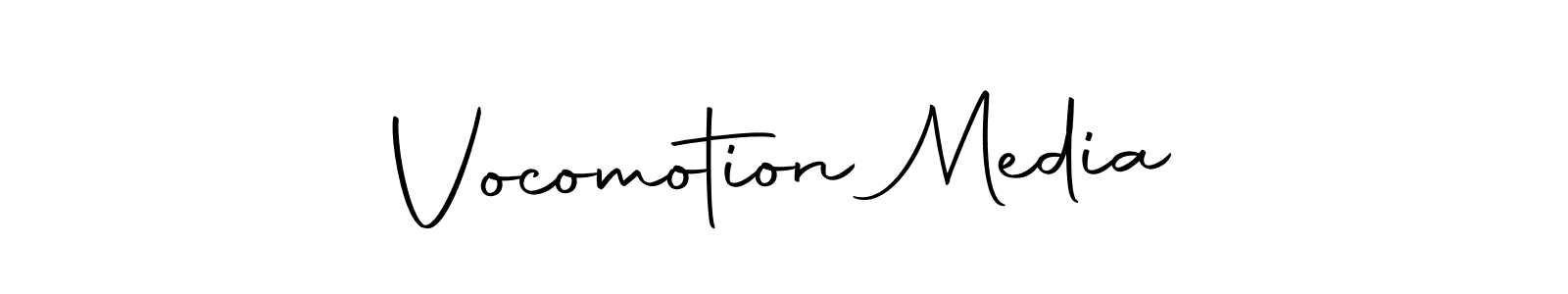 Design your own signature with our free online signature maker. With this signature software, you can create a handwritten (Autography-DOLnW) signature for name Vocomotion Media. Vocomotion Media signature style 10 images and pictures png