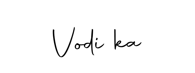 if you are searching for the best signature style for your name Vodička. so please give up your signature search. here we have designed multiple signature styles  using Autography-DOLnW. Vodička signature style 10 images and pictures png