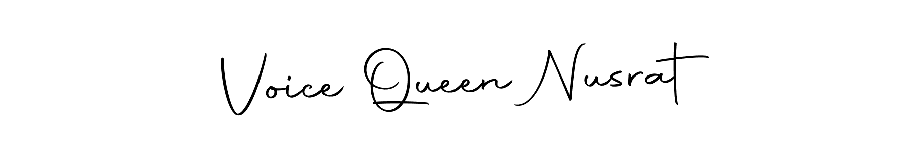 Voice Queen Nusrat stylish signature style. Best Handwritten Sign (Autography-DOLnW) for my name. Handwritten Signature Collection Ideas for my name Voice Queen Nusrat. Voice Queen Nusrat signature style 10 images and pictures png