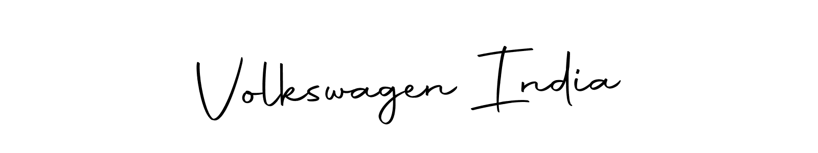 Use a signature maker to create a handwritten signature online. With this signature software, you can design (Autography-DOLnW) your own signature for name Volkswagen India. Volkswagen India signature style 10 images and pictures png
