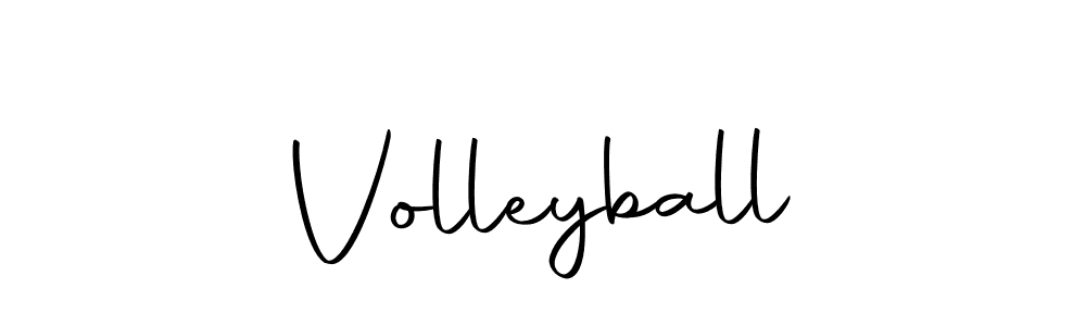 Volleyball stylish signature style. Best Handwritten Sign (Autography-DOLnW) for my name. Handwritten Signature Collection Ideas for my name Volleyball. Volleyball signature style 10 images and pictures png