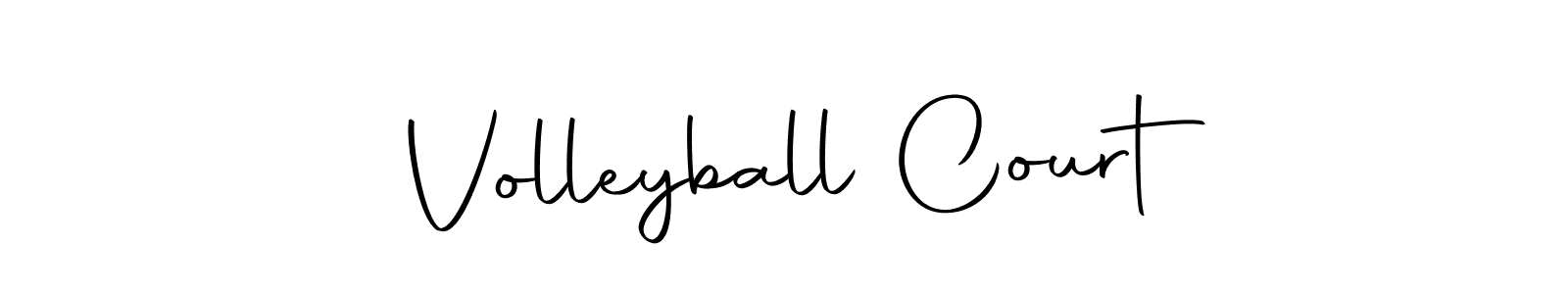 Make a beautiful signature design for name Volleyball Court. With this signature (Autography-DOLnW) style, you can create a handwritten signature for free. Volleyball Court signature style 10 images and pictures png