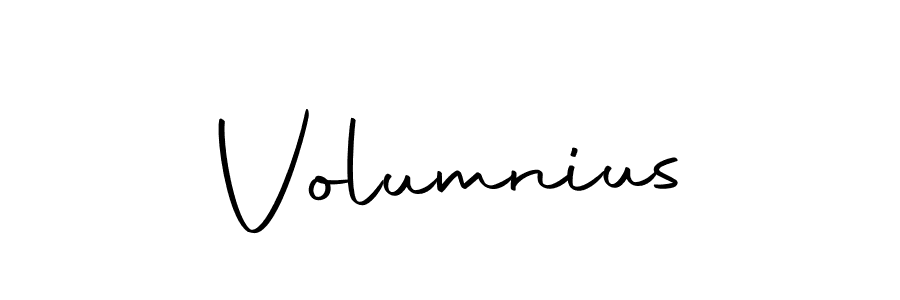 Volumnius stylish signature style. Best Handwritten Sign (Autography-DOLnW) for my name. Handwritten Signature Collection Ideas for my name Volumnius. Volumnius signature style 10 images and pictures png