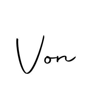 How to make Von name signature. Use Autography-DOLnW style for creating short signs online. This is the latest handwritten sign. Von signature style 10 images and pictures png