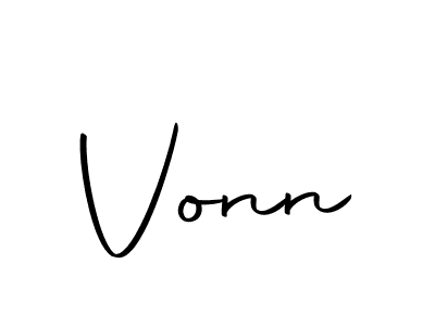 Create a beautiful signature design for name Vonn. With this signature (Autography-DOLnW) fonts, you can make a handwritten signature for free. Vonn signature style 10 images and pictures png