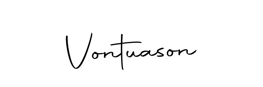Vontuason stylish signature style. Best Handwritten Sign (Autography-DOLnW) for my name. Handwritten Signature Collection Ideas for my name Vontuason. Vontuason signature style 10 images and pictures png