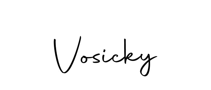Make a beautiful signature design for name Vosicky. Use this online signature maker to create a handwritten signature for free. Vosicky signature style 10 images and pictures png