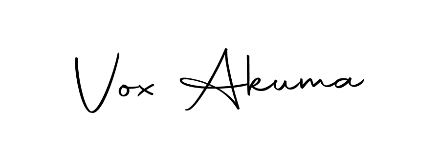 How to make Vox Akuma name signature. Use Autography-DOLnW style for creating short signs online. This is the latest handwritten sign. Vox Akuma signature style 10 images and pictures png