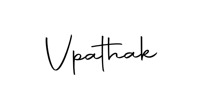 Make a beautiful signature design for name Vpathak. With this signature (Autography-DOLnW) style, you can create a handwritten signature for free. Vpathak signature style 10 images and pictures png