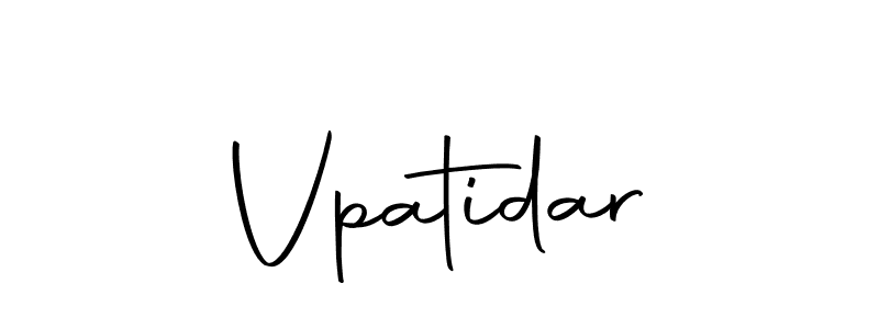 Create a beautiful signature design for name Vpatidar. With this signature (Autography-DOLnW) fonts, you can make a handwritten signature for free. Vpatidar signature style 10 images and pictures png
