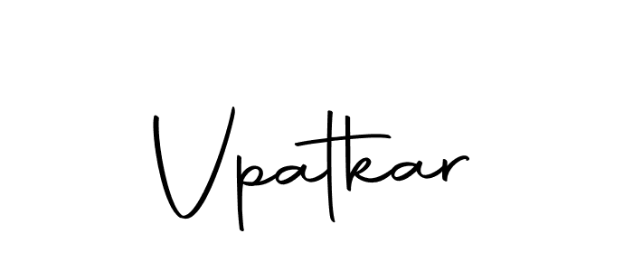 Make a beautiful signature design for name Vpatkar. With this signature (Autography-DOLnW) style, you can create a handwritten signature for free. Vpatkar signature style 10 images and pictures png