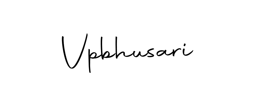 Vpbhusari stylish signature style. Best Handwritten Sign (Autography-DOLnW) for my name. Handwritten Signature Collection Ideas for my name Vpbhusari. Vpbhusari signature style 10 images and pictures png