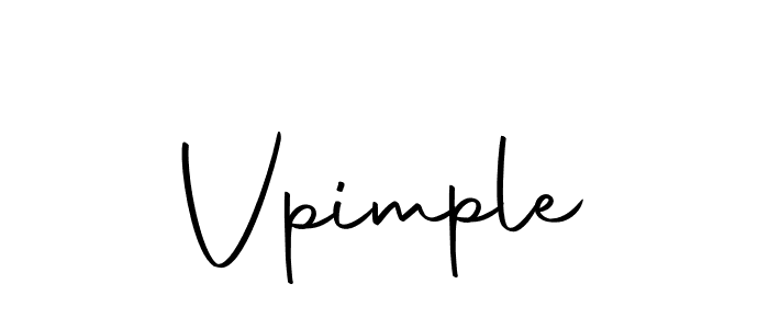 Create a beautiful signature design for name Vpimple. With this signature (Autography-DOLnW) fonts, you can make a handwritten signature for free. Vpimple signature style 10 images and pictures png