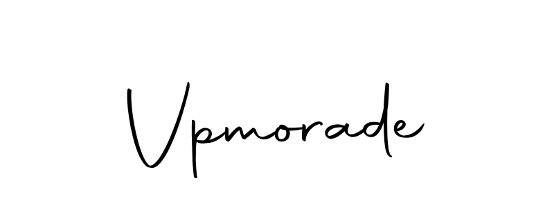 Design your own signature with our free online signature maker. With this signature software, you can create a handwritten (Autography-DOLnW) signature for name Vpmorade. Vpmorade signature style 10 images and pictures png