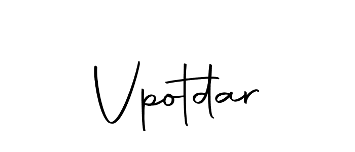 if you are searching for the best signature style for your name Vpotdar. so please give up your signature search. here we have designed multiple signature styles  using Autography-DOLnW. Vpotdar signature style 10 images and pictures png