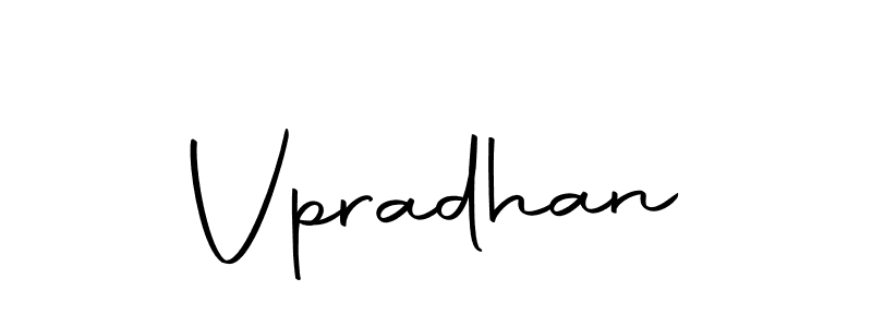 Design your own signature with our free online signature maker. With this signature software, you can create a handwritten (Autography-DOLnW) signature for name Vpradhan. Vpradhan signature style 10 images and pictures png