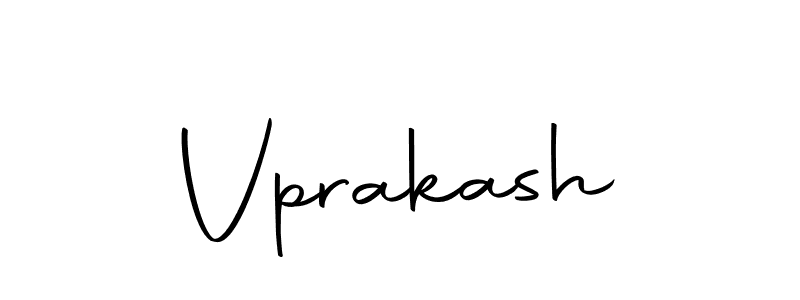 Create a beautiful signature design for name Vprakash. With this signature (Autography-DOLnW) fonts, you can make a handwritten signature for free. Vprakash signature style 10 images and pictures png