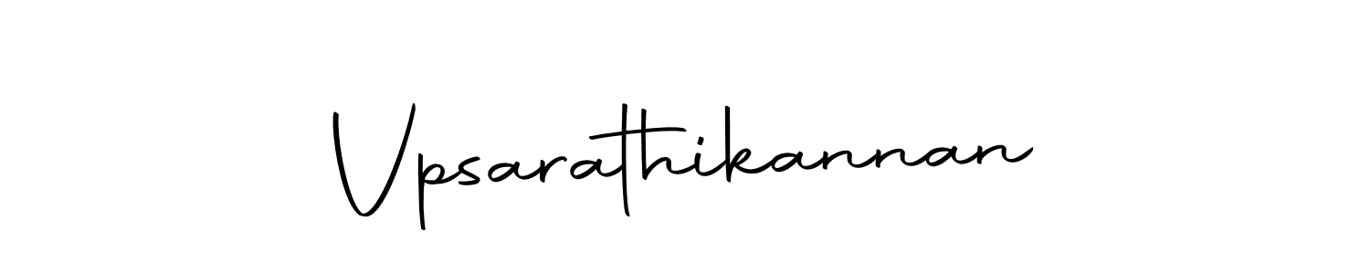 How to make Vpsarathikannan name signature. Use Autography-DOLnW style for creating short signs online. This is the latest handwritten sign. Vpsarathikannan signature style 10 images and pictures png