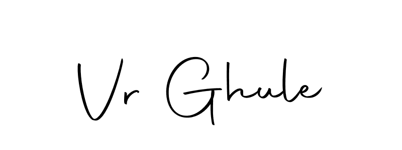 How to make Vr Ghule signature? Autography-DOLnW is a professional autograph style. Create handwritten signature for Vr Ghule name. Vr Ghule signature style 10 images and pictures png