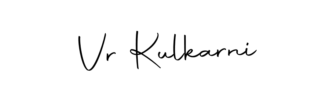 Use a signature maker to create a handwritten signature online. With this signature software, you can design (Autography-DOLnW) your own signature for name Vr Kulkarni. Vr Kulkarni signature style 10 images and pictures png