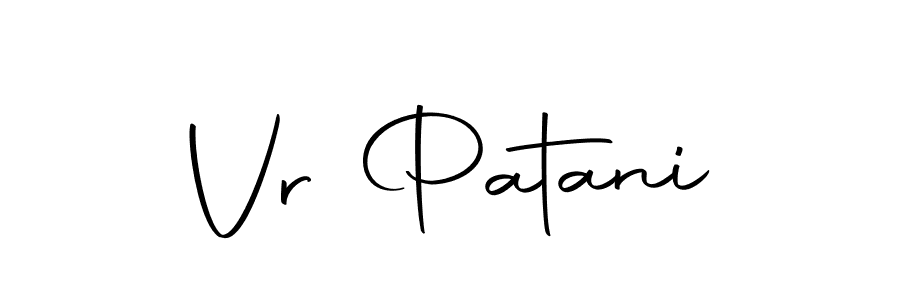 Design your own signature with our free online signature maker. With this signature software, you can create a handwritten (Autography-DOLnW) signature for name Vr Patani. Vr Patani signature style 10 images and pictures png