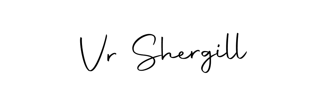 How to make Vr Shergill signature? Autography-DOLnW is a professional autograph style. Create handwritten signature for Vr Shergill name. Vr Shergill signature style 10 images and pictures png