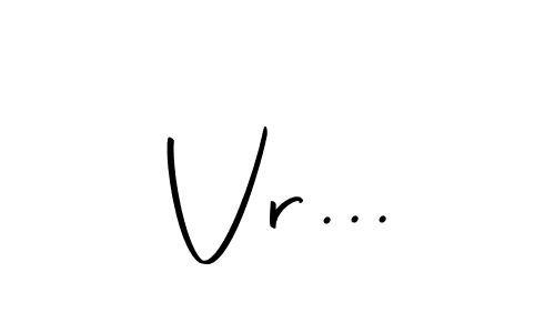 Design your own signature with our free online signature maker. With this signature software, you can create a handwritten (Autography-DOLnW) signature for name Vr.... Vr... signature style 10 images and pictures png