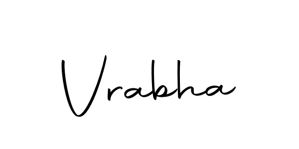 The best way (Autography-DOLnW) to make a short signature is to pick only two or three words in your name. The name Vrabha include a total of six letters. For converting this name. Vrabha signature style 10 images and pictures png