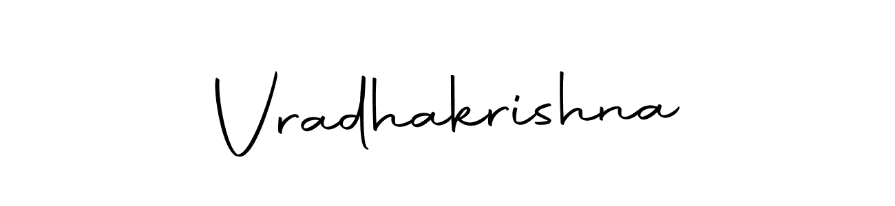 Use a signature maker to create a handwritten signature online. With this signature software, you can design (Autography-DOLnW) your own signature for name Vradhakrishna. Vradhakrishna signature style 10 images and pictures png
