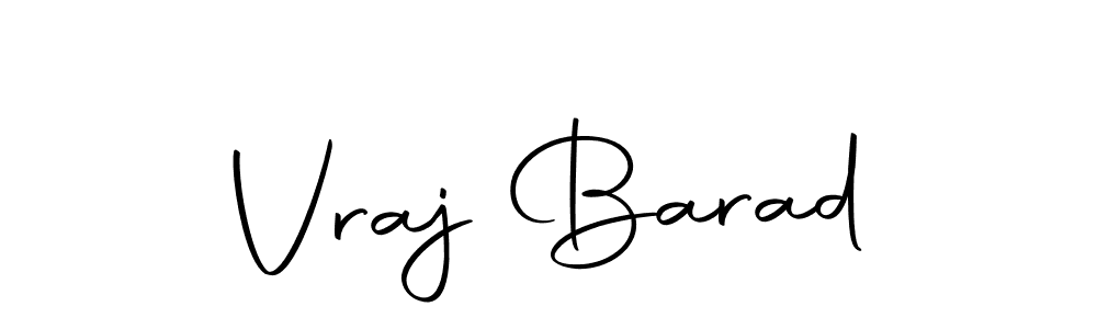 if you are searching for the best signature style for your name Vraj Barad. so please give up your signature search. here we have designed multiple signature styles  using Autography-DOLnW. Vraj Barad signature style 10 images and pictures png