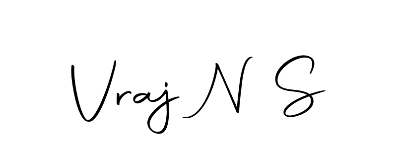 Make a beautiful signature design for name Vraj N S. With this signature (Autography-DOLnW) style, you can create a handwritten signature for free. Vraj N S signature style 10 images and pictures png