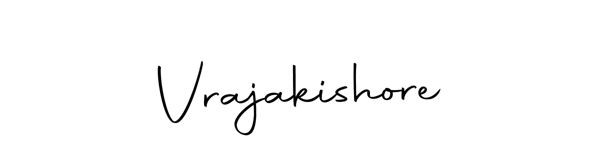Use a signature maker to create a handwritten signature online. With this signature software, you can design (Autography-DOLnW) your own signature for name Vrajakishore. Vrajakishore signature style 10 images and pictures png