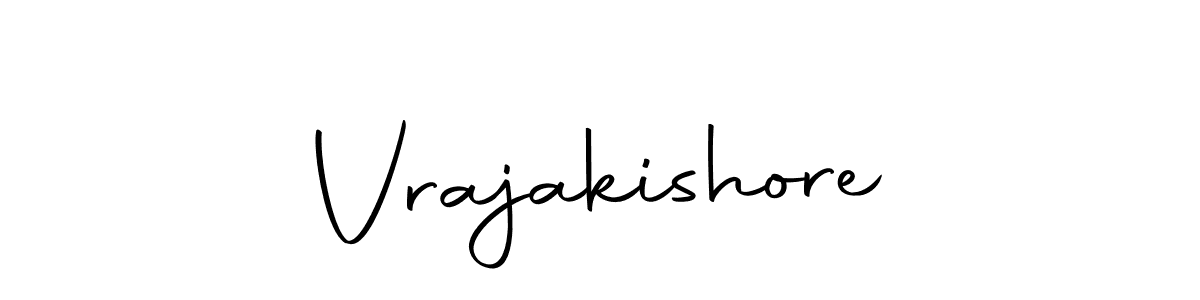 Use a signature maker to create a handwritten signature online. With this signature software, you can design (Autography-DOLnW) your own signature for name Vrajakishore. Vrajakishore signature style 10 images and pictures png